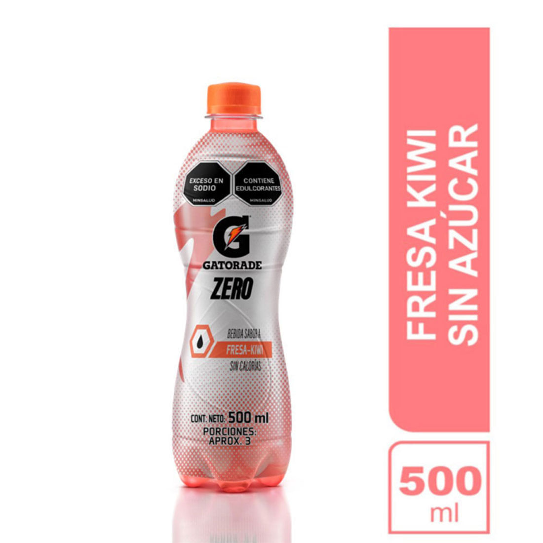GATORADE SIN AZÚCAR FRESA-KIWI PET500ML