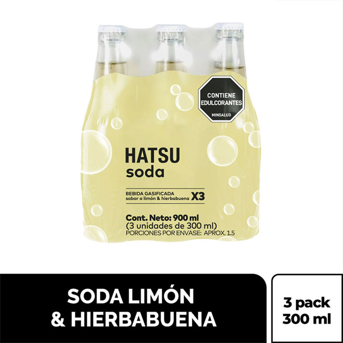 SODA LIMON/HIERBABUENA HATSU * 3 UND