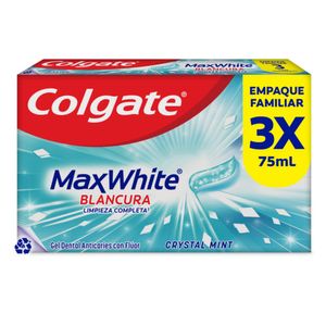 Crema Dental Colgate Max White Tripack 75ml
