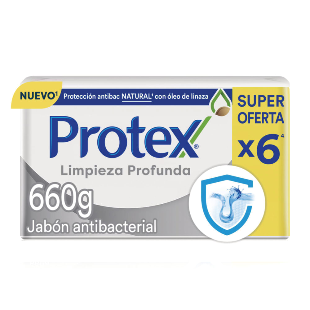 JABON PROTEX LIMPIEZA BARRA 6*110GR