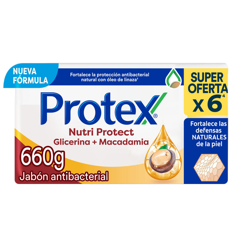 JABÓN PROTEX MACADAMIA BARRA 6*110G