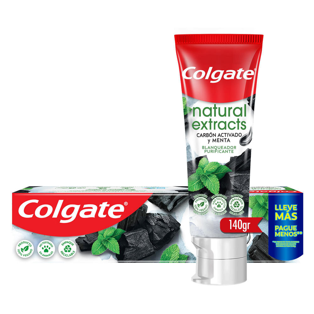 CREMA DENTAL COLGATE NATURAL CARBON 140M