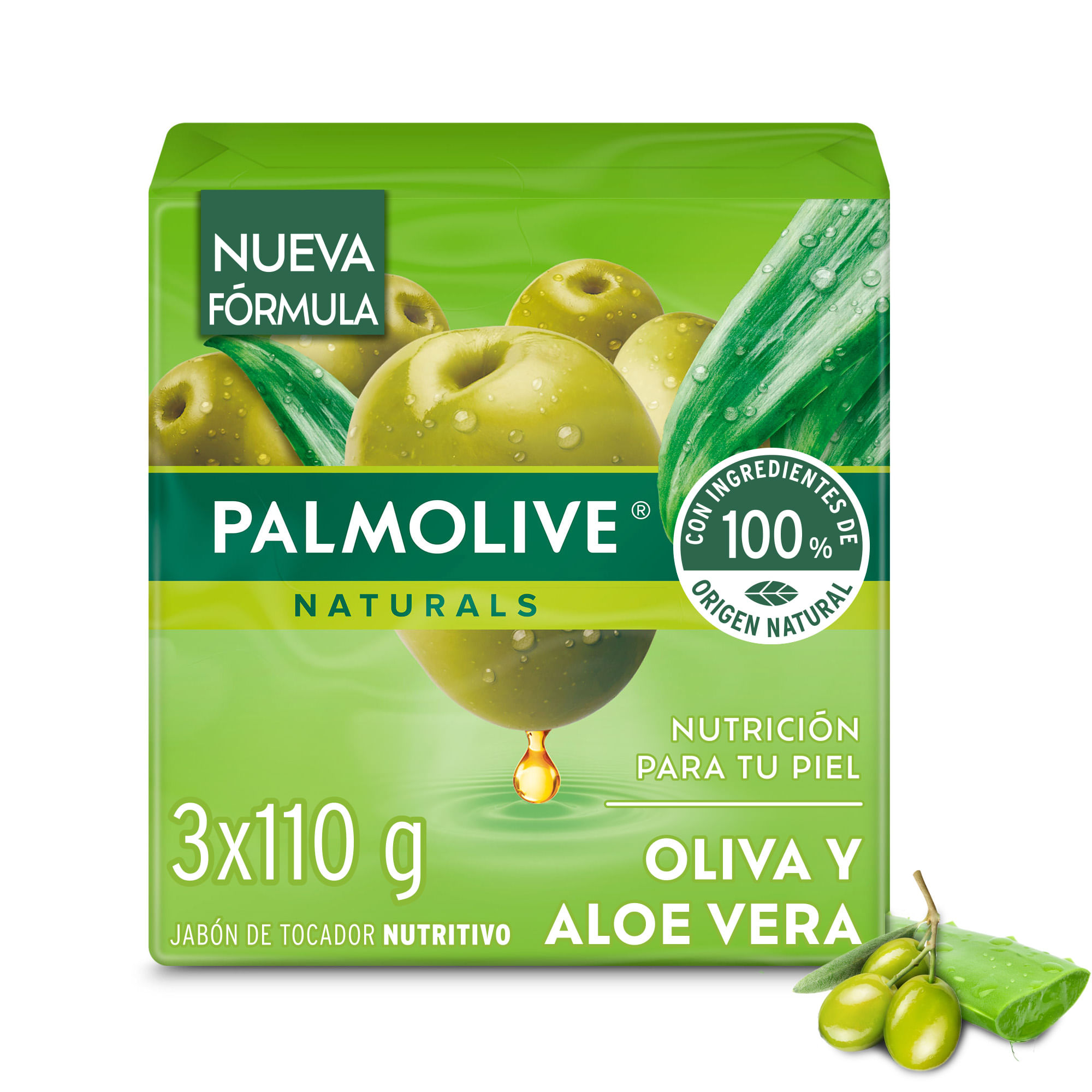 JABON PALMOLIVE OLIVA Y ALOE VERA 3X110G