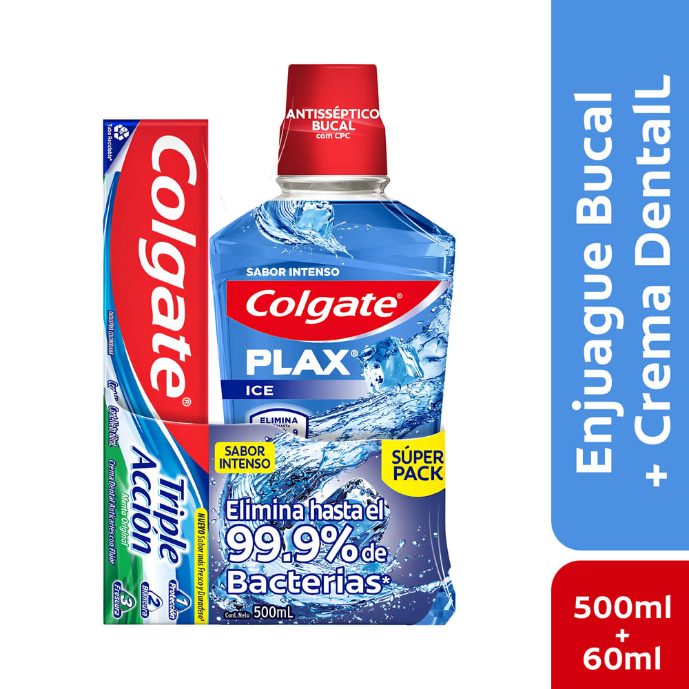 ENJ. BUCAL COLGATE PLAX *500ML + CREMA
