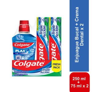 Enj. Bucal Plax 250 ml+Crema Dental 75 ml