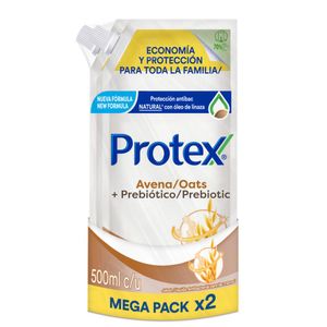 Jabon Lq. Doypack Protex Avena 2*500 ml