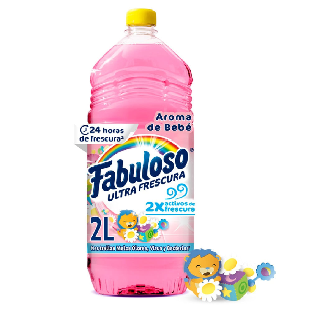 LIMPIA PISOS FABULOSO ANTIBAC. BEBE *2L