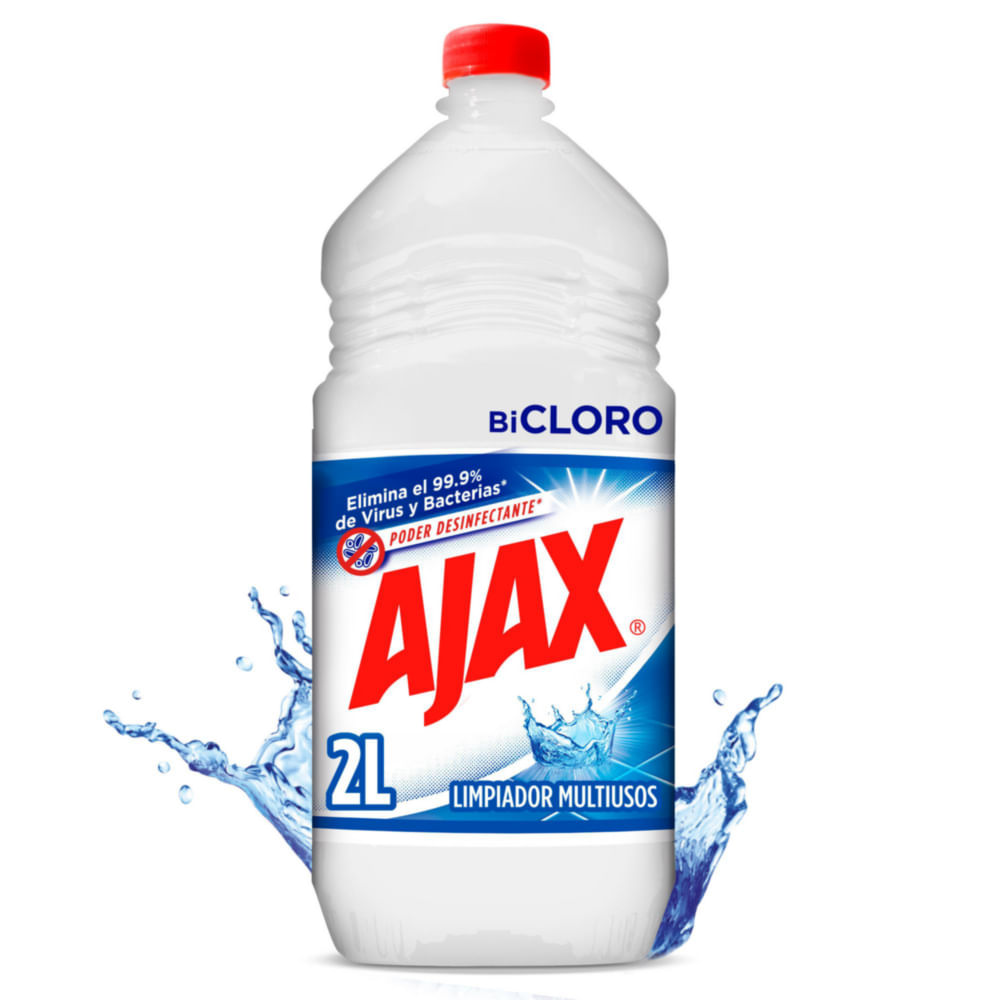 LIMPIA PISOS AJAX BICLORO 2L