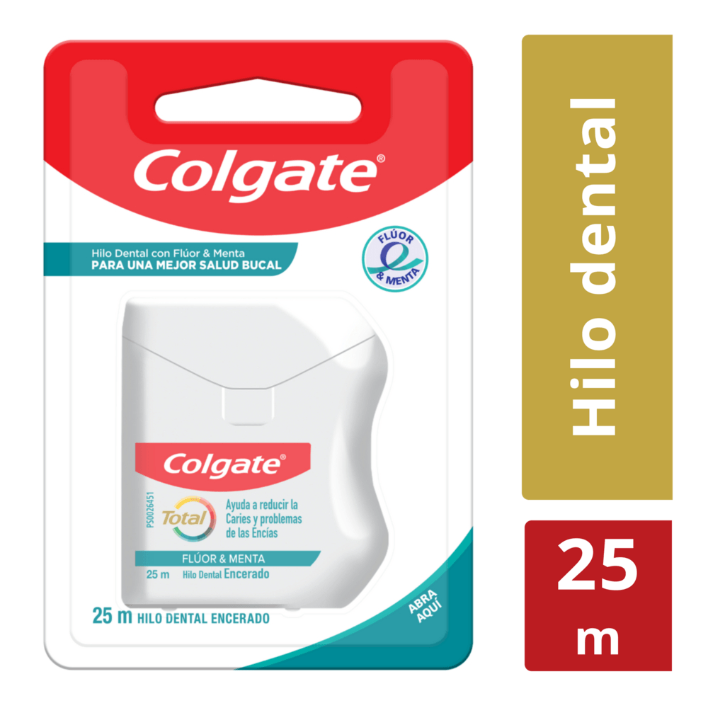 SEDA DENTAL COLGATE TOTAL FLÚOR 25M