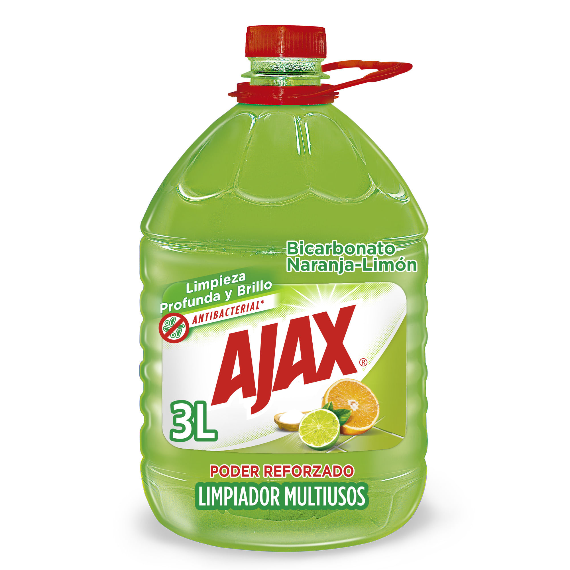 LIMPIA PISOS AJAX BICARBONATO NARANJA 3L