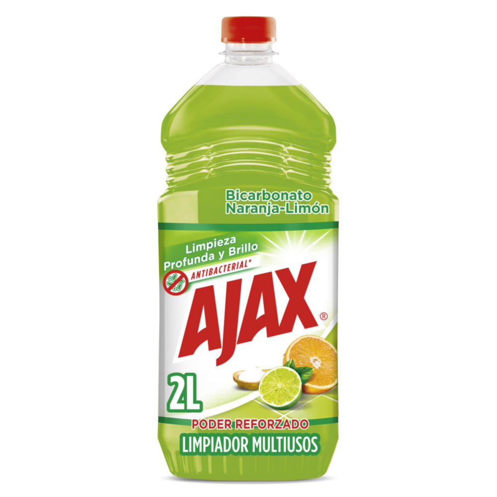LIMPIA PISOS AJAX BICARBONATO NARANJA 2L