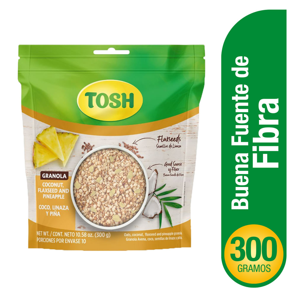 GRANOLA TOSH PINA COCO BOLSA*300GR