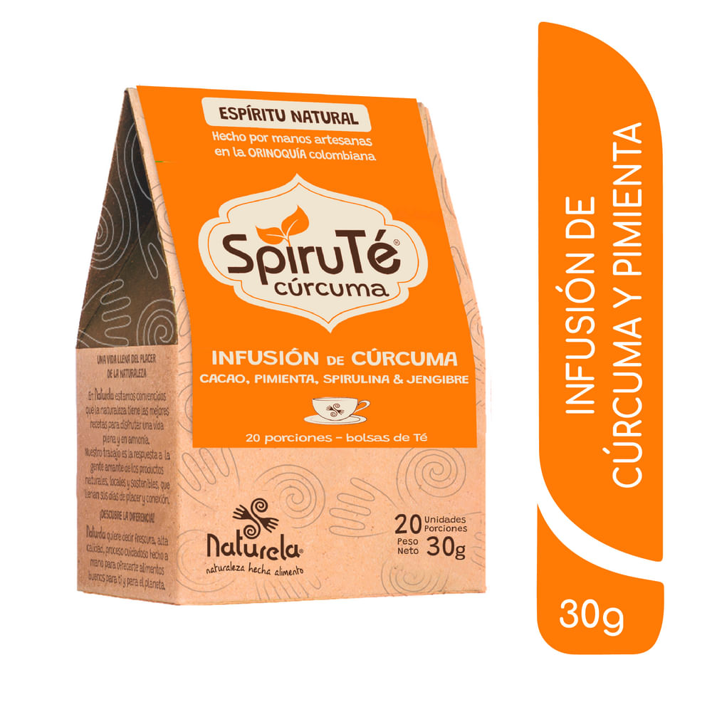 TE SPIRUTE CURCUMA NATURELA*30GR