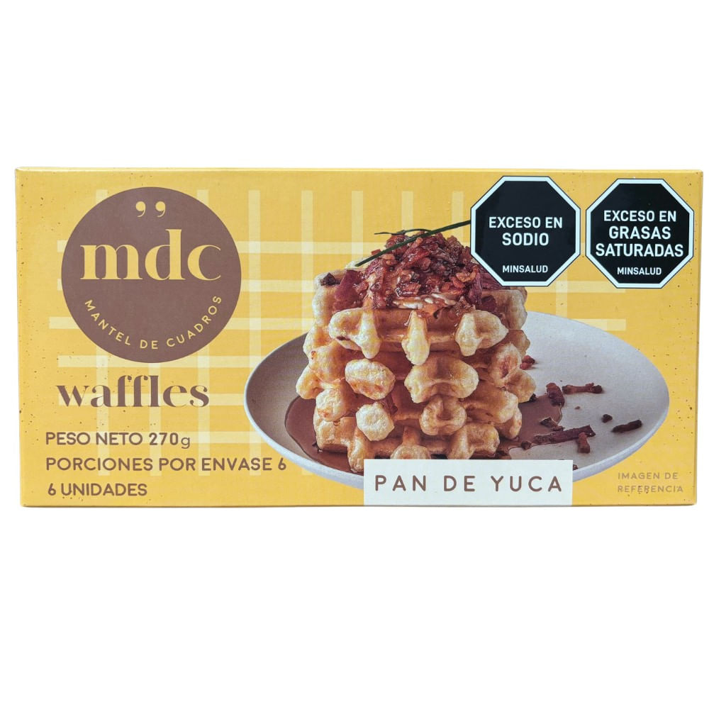 WAFFLES PANDEYUCA MANTEL DE CUADROS x 6U