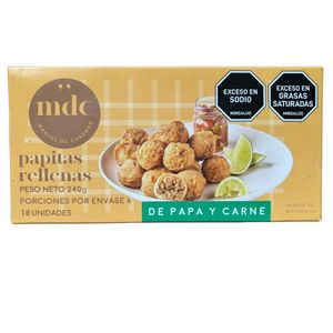 PAPITAS RELLENAS MANTEL CUADRO x 18UND