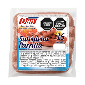 SALCHICHA PARRILLA DAN X16 *500GR