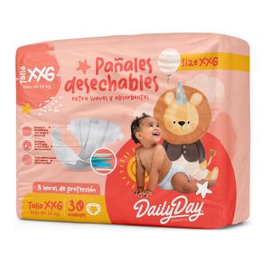 Pañales Desech Dailyday Talla Xxg*30Unds