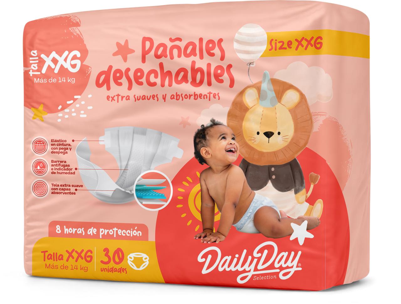 PAÑALES DESECH DAILYDAY TALLA XXG*30UNDS