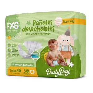 Pañales Desech Dailyday Talla Xg*30Unds