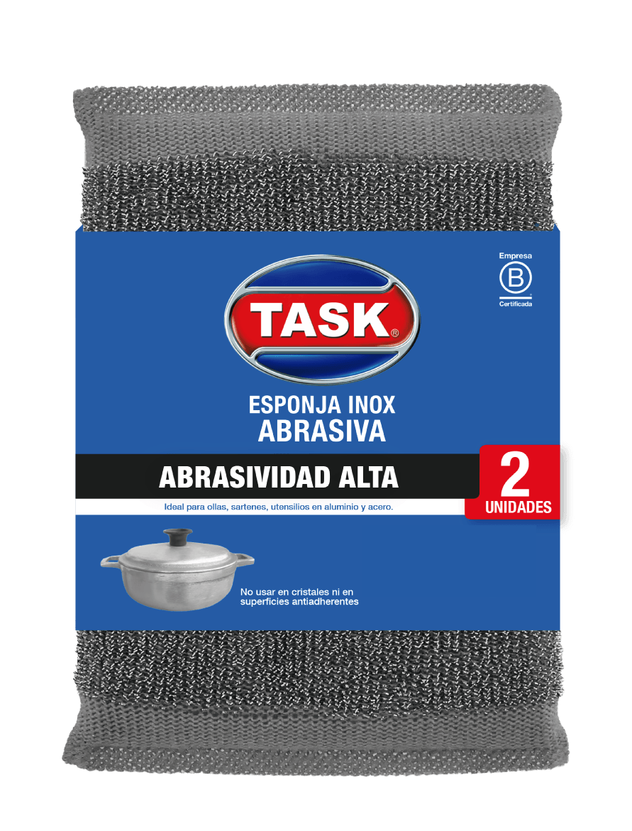 ESPONJA TASK INOX ABRASIVA*2UND
