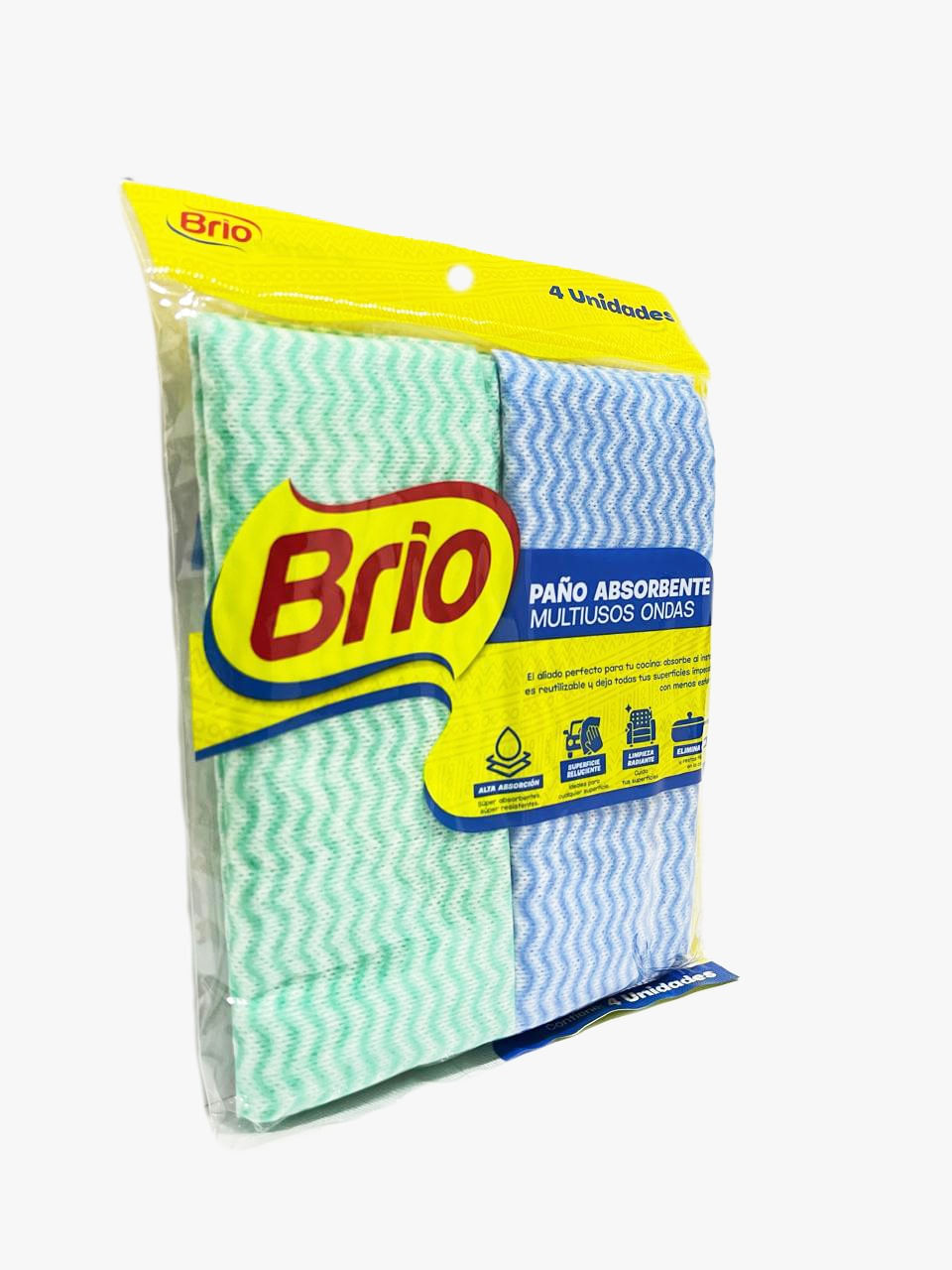 PAÑO ABSORBENTE MULT. ONDAS BRIO*4UND