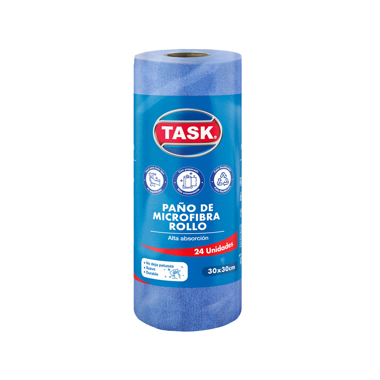 PAÑO MICROFIBRA ROLLO TASK*24UND
