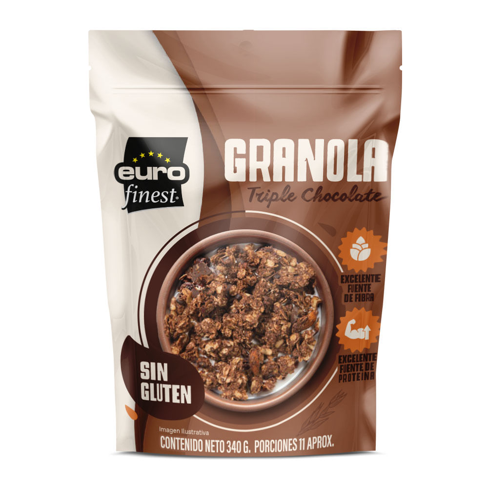 GRANOLA TRIPLE CHOCOLATE EUROFINE *340GR