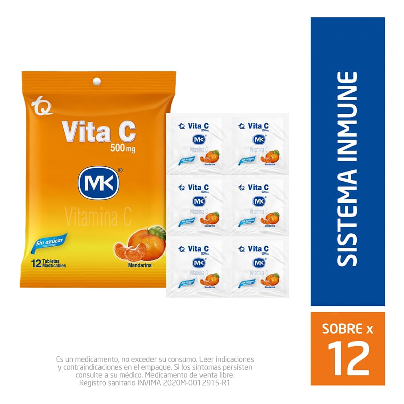 VITAMINA C MK x 500GR MANDARINA