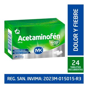 ACETAMINOFEN MK 24U x 500MG