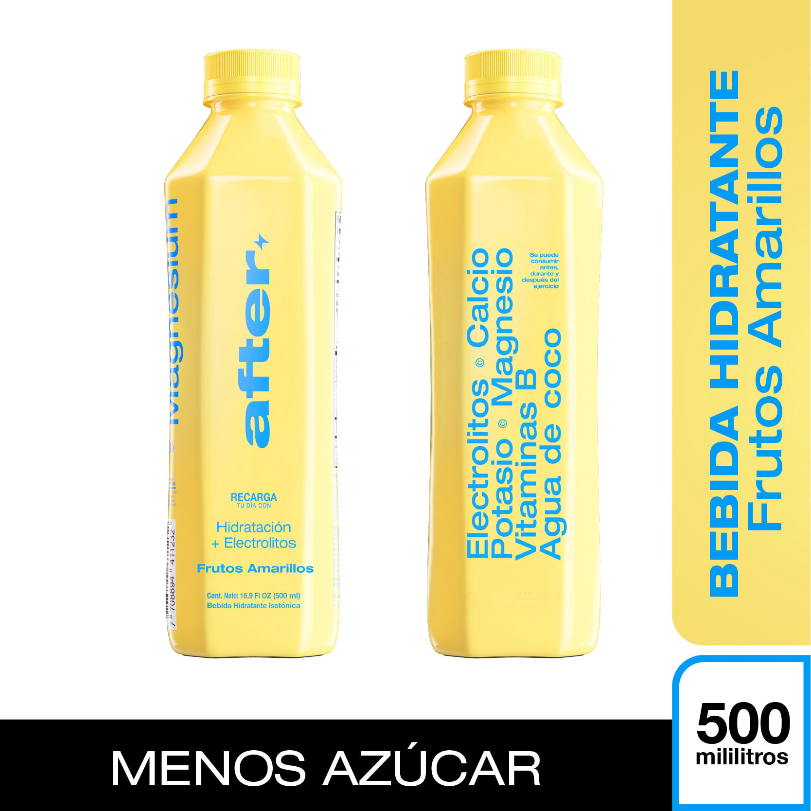 AFTER BEBIDA HIDRATA FRUT AMARILL *500ML