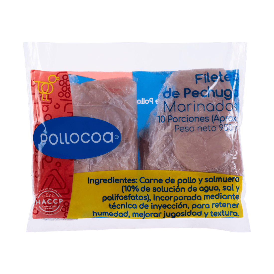 FILETE PECHUGA POLLOCOA x 10UND x 950GR