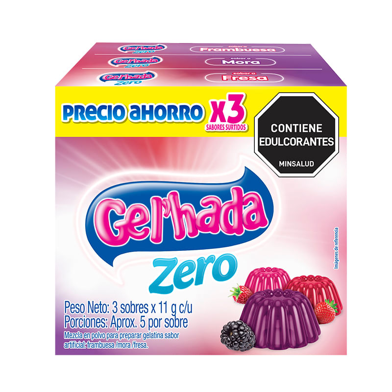 GELATINA GELHADA ZERO*3S(FRAM/MORA/FRES)