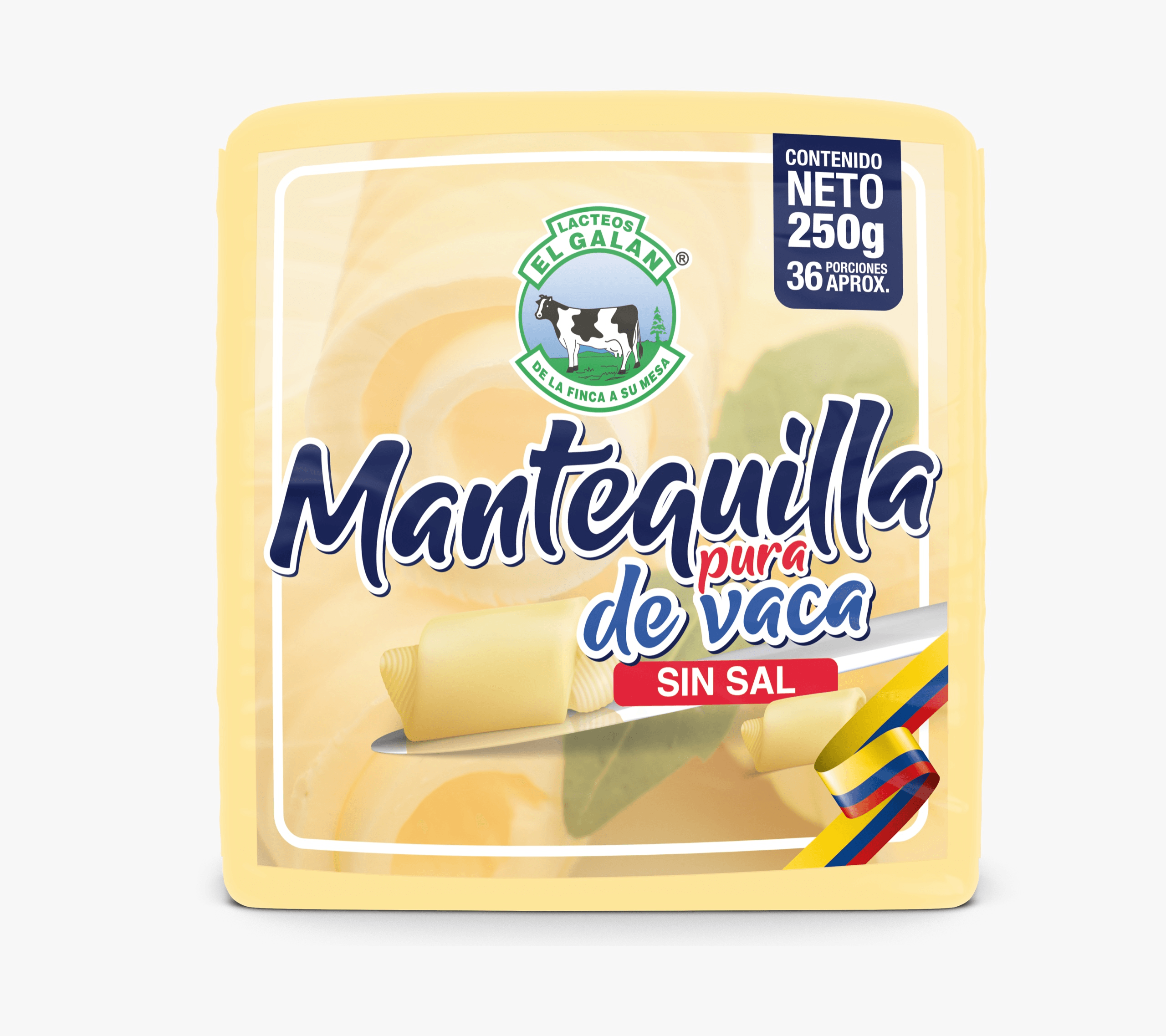MANTEQUILLA PURA DE VACA EL GALAN*250GR