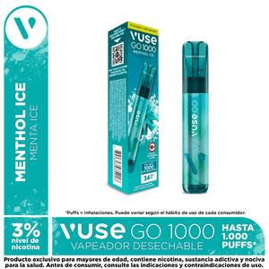 Vuse Go 1000 Puff Mint Ice*34Mg