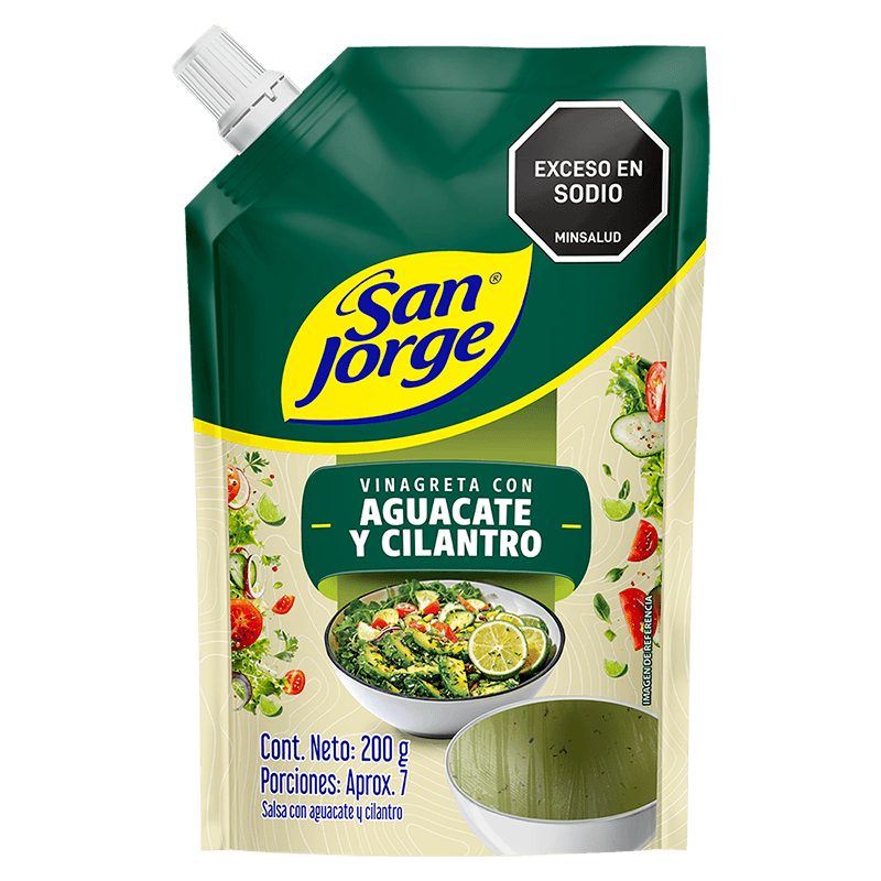 VINAGRETA AGUACATE CILANTRO S/J DP*200GR