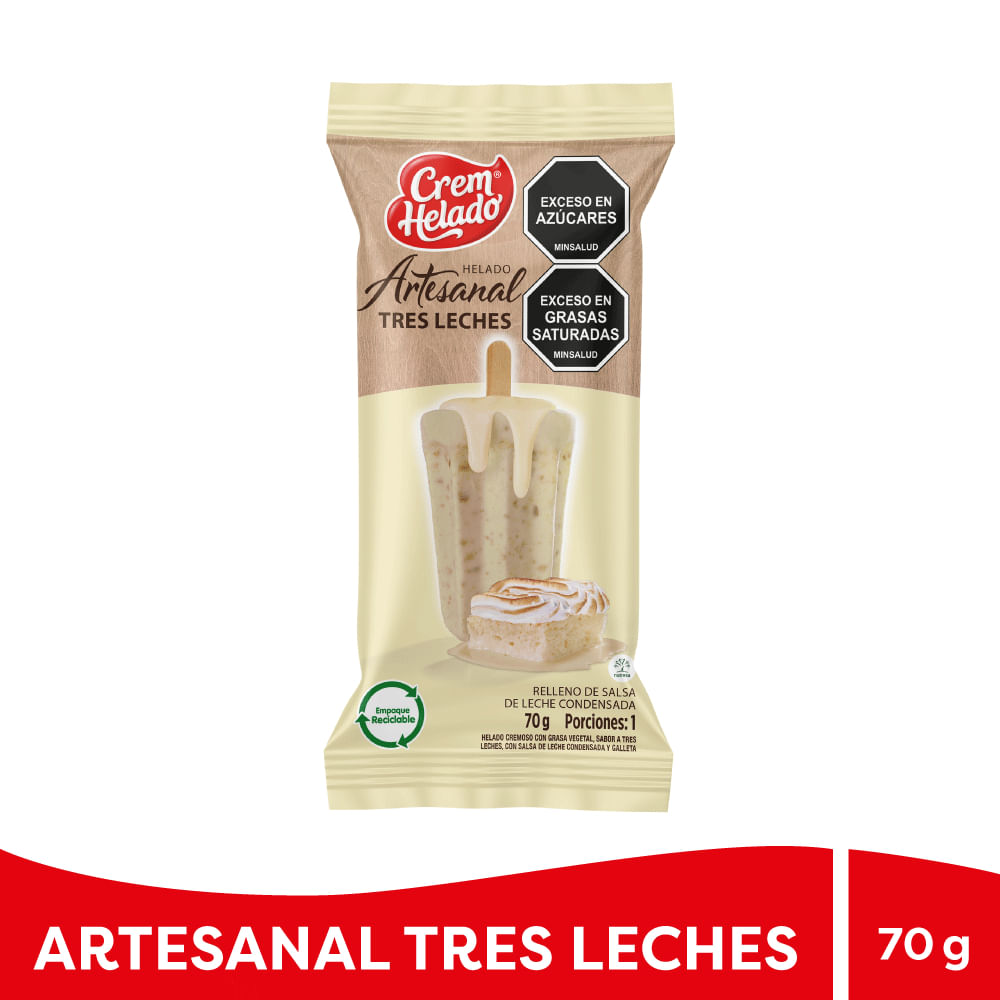 HELADO ARTESANAL TRES LECHES*70GR