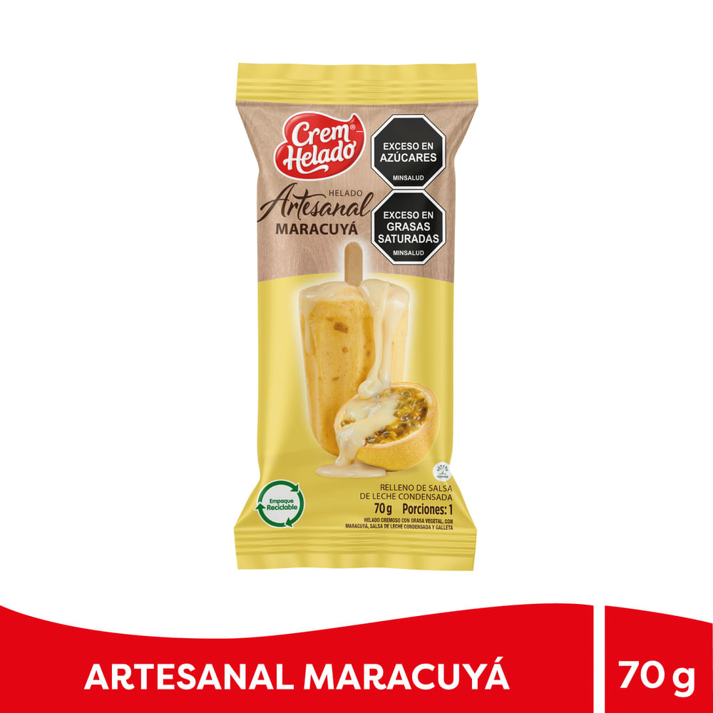 HELADO ARTESANAL MARACUYA*70GR