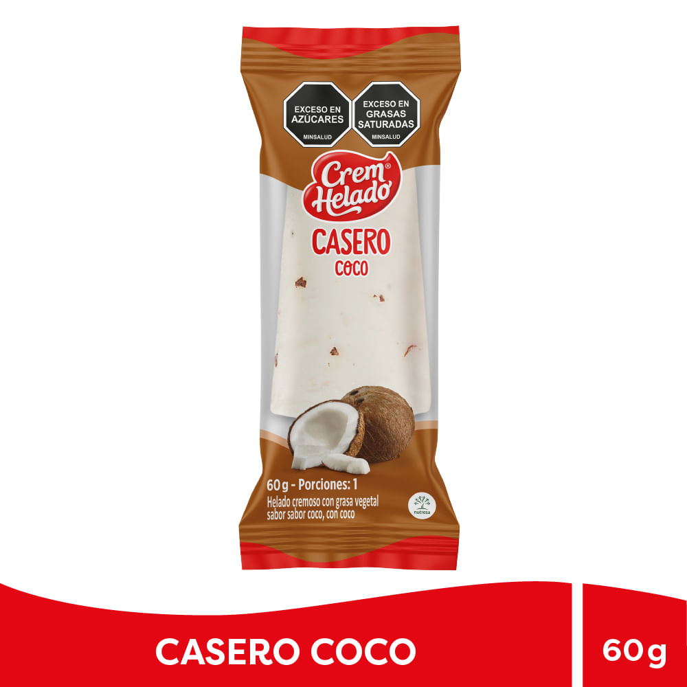 HELADO CASERO COCO*60GR