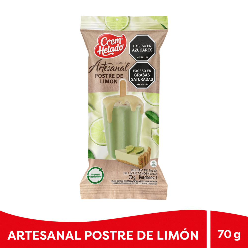 HELADO ARTESANAL POSTRE LIMON*70GR