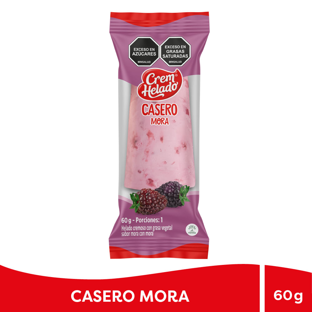 HELADO CASERO MORA*60GR