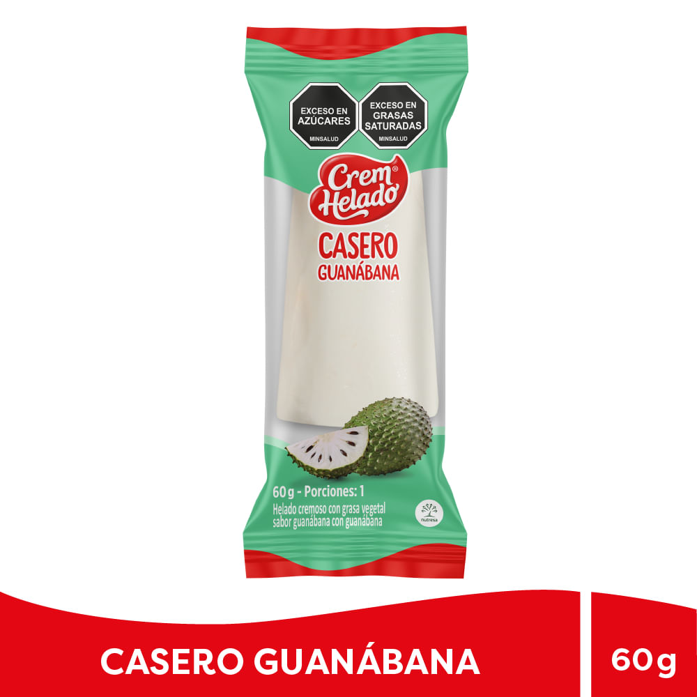HELADO CASERO GUANABANA*60GR