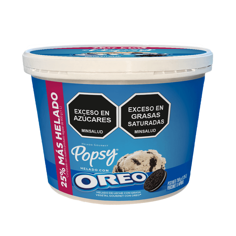 LITRO HELADO OREO EXTRACONTENIDO*1LT