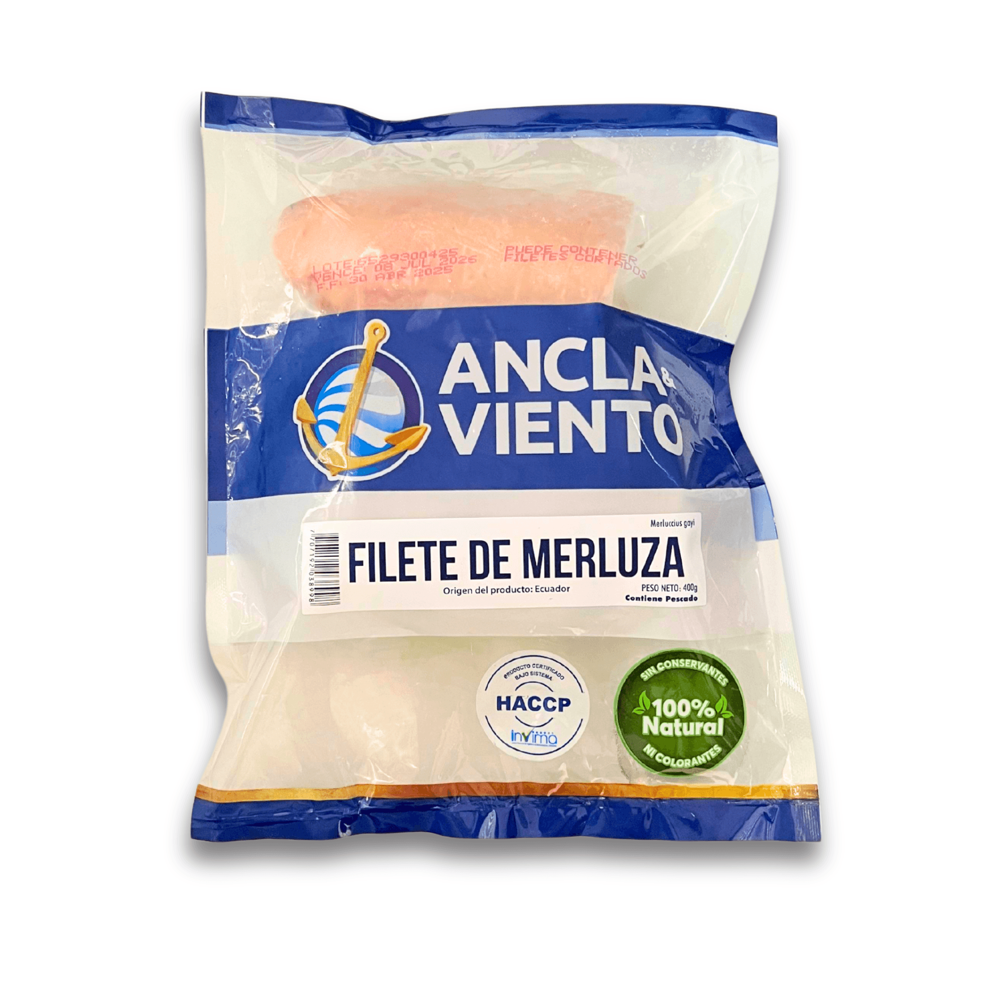 FILETE MERLUZA ANCLA Y VIENTO*400GR