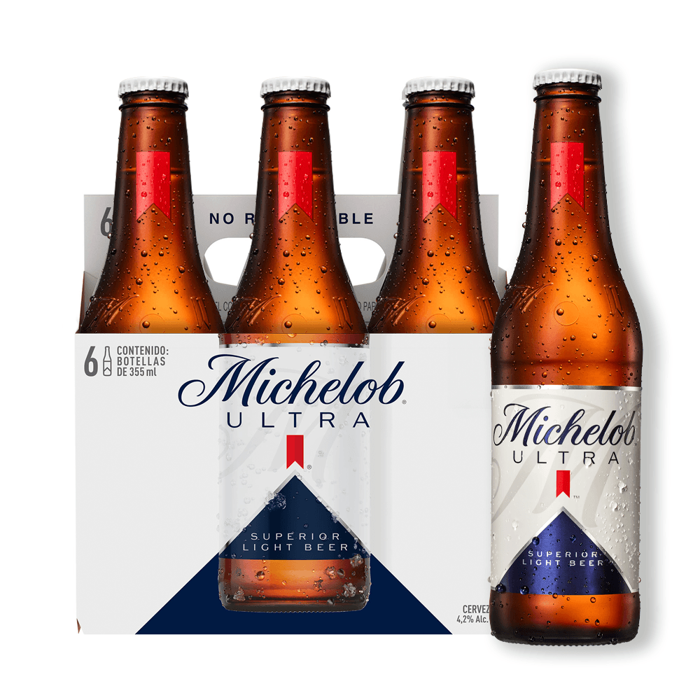 CERVEZA MICHELOB ULTRA 6 UND x 355ML