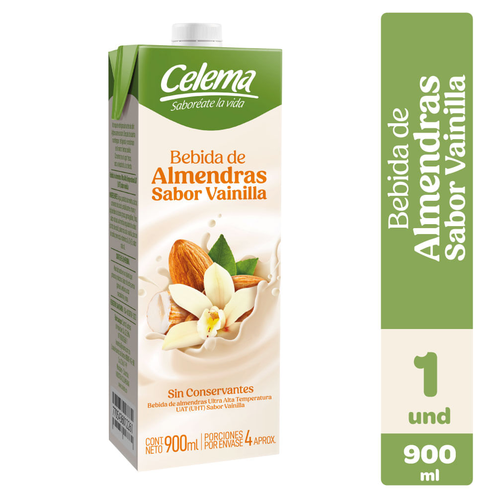 BEBIDA DE ALMENDRAS VAINILLA CAJA*900ML