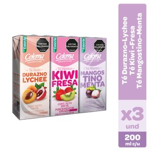 Té CELEMA surtido 3 unds x200 ml c/u
