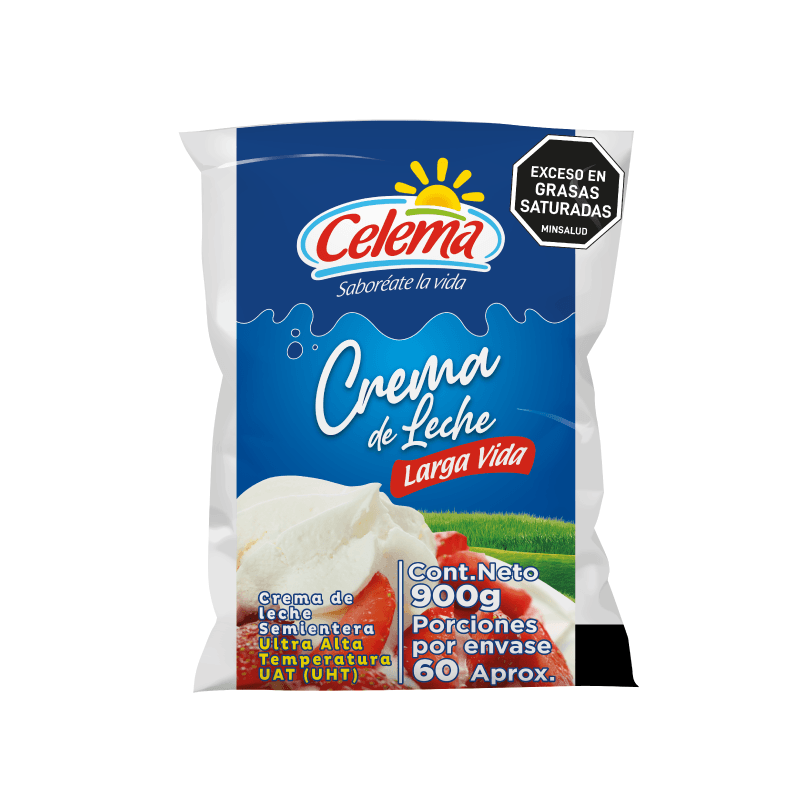 CREMA DE LECHE UHT BOLSA*900GR
