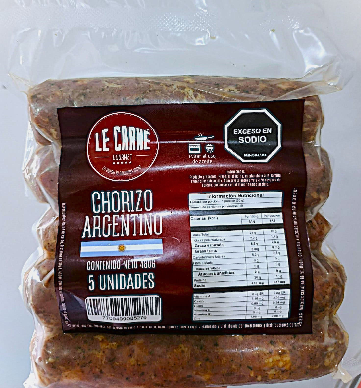 CHORIZO ARGENTINO*480GR