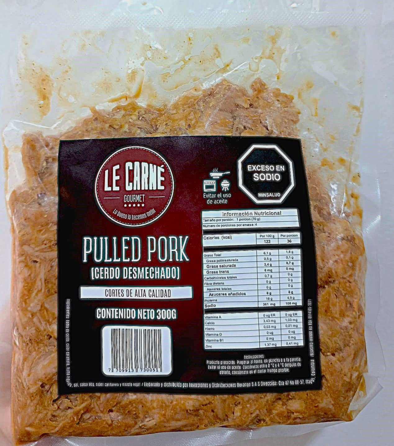PULLED PORK (CERDO DESMECHADO) *300GRS