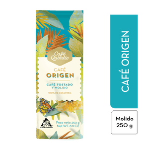 Café QUINDIO origen tostado y molido x250 g